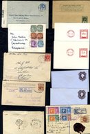 1858-1961 Small Group Of Covers & Postal Stationery Incl. 1858 Stampless Cover To Holland With Oval PACKET LETTER MAURIT - Altri & Non Classificati