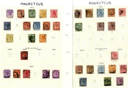 1860-1969 VFU Collection On Leaves Incl. 1860 To 9d, 1877 1d On 4d, 1878 To 2r.50 On 5s, 1879 To 50c, 1891 Surcharge (5) - Altri & Non Classificati