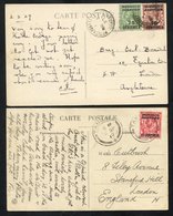 1909-27 PPC's (4) To England & Tangier With Marrakesh & Mazagan Cancels. - Altri & Non Classificati