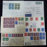 1935-38 Covers/postcards (24) Mainly Philatelic 'colourful' Frankings, Some Commercial, Many Registered. Larache, Casabl - Altri & Non Classificati