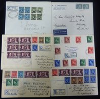 1935-38 Covers/postcards (24) Mainly Philatelic 'colourful' Frankings, Some Commercial, Many Registered. Larache, Casabl - Autres & Non Classés