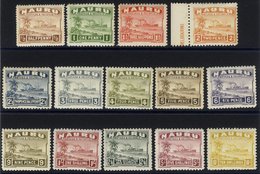 1924 Century Freighter Defin Set On White Paper M, Odd Tone On Some Lower Vals & 4d Has Small Thin, SG.26A/39A. (14) Cat - Altri & Non Classificati