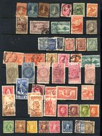 QV-QEII M & U Range Of Stamps Incl. QV £1 Postal Fiscal U, QV Revenues (4) Vals To £3 + £50 Stamp Duty Cut Close, 5s Mou - Altri & Non Classificati