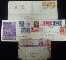 Cover Accumulation With Many FDC's Of The 1930's-50's. Of Note Is A Front That Has The 'Salvaged Mail/Aircraft Crash/Sin - Otros & Sin Clasificación