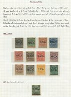 NYASALAND & B.C.A Small Collection Written Up On Album Pages With 1891-95 B.C.A Set To 10s M & 1895 1d On 2d Surcharge,  - Other & Unclassified