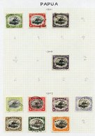 1901-65 VFU Collection On Leaves From Papua 1901 ½d, 1d, 2d, 1907 To 1s, 1911 To 6d, 1916 To 1s, 1932 Pictorials To 1s,  - Other & Unclassified