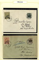 1914-18 WWI LOCAL ISSUES Collection On Leaves Incl. Przedbonz 1917 2gr & 4gr U + Couple Of Imperf Forgeries, 1918 2gr &  - Other & Unclassified