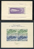 1938 Warsaw Philatelic M/Sheet Imperf M, SG.MS335a, 1938 Stratosphere M/Sheet Thinned, SG.MS335b. (2) Cat. £260 - Sonstige & Ohne Zuordnung