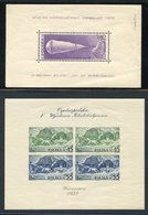 1938 Warsaw Philatelic M/Sheet Imperf M, SG.MS335a, 1938 Stratosphere M/Sheet Thinned, SG.MS335b. (2) Cat. £260 - Autres & Non Classés