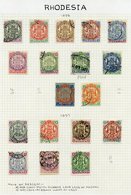 1893-1970 VFU Collection On Leaves Incl. 1892 To 6d, 1896 ½d, 1d & 2d Optd On Cape Stamps, 1896 Arms To 5s, 1897 Arms To - Autres & Non Classés