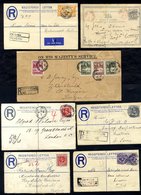 1887-1954 Covers & Postal Stationery, Five Are Registered Envelopes One Used Internally Cancelled Pujehun. Other Village - Other & Unclassified