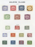 1907-65 VFU Collection On Leaves Incl. Large Canoe Set, 1908 Small Canoe Set, 1913 Set, 1914 Vals To 10s, 1935 Jubilee S - Altri & Non Classificati