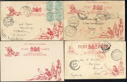 BOER WAR Ladysmith Siege Cards, Unused (1) Used (3) To India, UK & Switzerland. The Card To England Is The First Issue W - Sonstige & Ohne Zuordnung