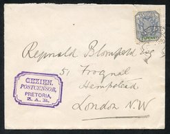 BOER WAR 1900 Cover To England From Lt. Col. C. J. Blomfield, A British P.O.W. At Daspoort Camp, Pretoria. The Cover Has - Sonstige & Ohne Zuordnung
