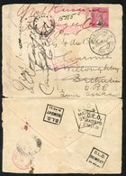 BOER WAR 1901 Censored Cover From Ceylon With A 6c Cancelled Diyatalawa JA 01. On Arrival At Bethulie, The Cover Could N - Other & Unclassified
