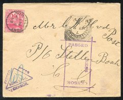 BOER WAR 1902 Censored Cover Sent From The Norval's Pont Burgher Camp, A Cape 1d Cancelled MY.6.02. Twice Censored, This - Autres & Non Classés