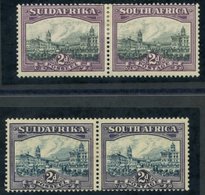 1930-44 2d Pairs, M, SG.44 & 44e. (4) Cat. £378. - Other & Unclassified
