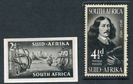 1952 Van Riebeeck 2d Photographic Proof, 4½d Photographic Mock Up Pasted Over Two Pieces Of Perforated Selvedge; Fine. S - Altri & Non Classificati