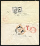 20thC Specialist Group Of Postage Dues On Covers & Pieces, WWI Period ½d, 1d, 2d, Pieces & Single 3d With POST NEUHEUSIS - Other & Unclassified