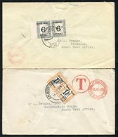 20thC Specialist Group Of Postage Dues On Covers & Pieces, WWI Period ½d, 1d, 2d, Pieces & Single 3d With POST NEUHEUSIS - Autres & Non Classés