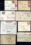 1904-77 German S.W.A Postcards (8), Four With Negative Seals Of Seeis, Jakalswater, Ukamas & Gobabis, A Number Of WWI So - Sonstige & Ohne Zuordnung