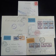1916-50's Postal History Neatly Presented Collection Written Up On Leaves, Approx 75 Items Incl. German S.W.A 10pf Yacht - Sonstige & Ohne Zuordnung
