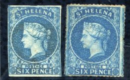 1856 Imperf 6d Blue & 1861 Rough Perf 6d Blue, Unused Or Small Part O.g, Fair To Fine, SG.1, 2a, Cat. £925. - Other & Unclassified