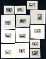 1938 Photographic Essay Of The ½d Badge Of Colony, 1950's Unadopted Photographic Essays Depicting The King, Some Used Fo - Altri & Non Classificati
