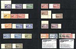 1938-44 Defin Set Perforated SPECIMEN Except 1d Orange, 4d & 8d, With The Three Missing Values And Additional ½d, 1½d, 6 - Altri & Non Classificati
