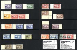 1938-44 Defin Set Perforated SPECIMEN Except 1d Orange, 4d & 8d, With The Three Missing Values And Additional ½d, 1½d, 6 - Autres & Non Classés