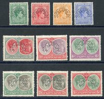 1938-50 Defin Set Perf SPECIMEN, 3d With A Pulled Perf O/w Fine M, SG.68s/77s. (10) Cat. £325 - Sonstige & Ohne Zuordnung