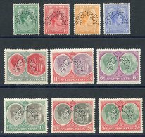 1938-50 Defin Set Perf SPECIMEN, 3d With A Pulled Perf O/w Fine M, SG.68s/77s. (10) Cat. £325 - Autres & Non Classés