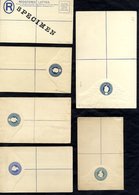 1881-1952 Postal Stationery Unused Range Of Registered Envelopes, Postcards, Wrappers, Air Letters, Odd SPECIMEN Ovpt Et - Altri & Non Classificati