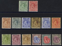 1921-32 MSCA Set M (the ½d & 1d Vals Are MCCA), SG.108/9, 132b/141 (14) Cat. £140. - Other & Unclassified