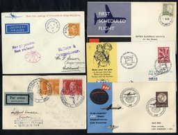 1928-68 Range Of First Flight Covers (14) Incl. ABA First Experimental Night Flight Stockholm - London With Large Double - Altri & Non Classificati