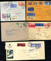 Bundle Of Interesting Early To Middle Period Covers & Cards Incl. Postal Stationery, Registered, Official, Airmail & Cen - Other & Unclassified