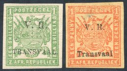 1877 1s Yellow-green, Large Margins, M Part O.g (crease & Thin), 1879 1d Red-yellow, M Part O.g, (thin Spot), SG.147. Bo - Sonstige & Ohne Zuordnung