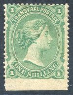 1878 1s Green, Lower Marginal M (hinge Remainder), SG.138, Cat. £180. - Other & Unclassified