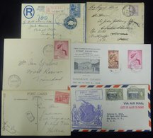1898-1950's Covers Or Cards (33), Registered, Censored Mail & First Flights Noted. - Sonstige & Ohne Zuordnung