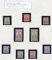 TRINIDAD 1898 2d Landing Of Columbus, 1904-07 Britannias MCCA ½d To 1s M Incl. 6d (2), 1s (3), From SG.133/143. TRINIDAD - Other & Unclassified