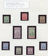 TRINIDAD 1898 2d Landing Of Columbus, 1904-07 Britannias MCCA ½d To 1s M Incl. 6d (2), 1s (3), From SG.133/143. TRINIDAD - Autres & Non Classés