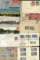 1899-1948 Envelopes (7) Incl. 1899 Registered To Barbados With 1889-93 1d Lake Block Of Eight & The Reverse With 1d Stri - Other & Unclassified