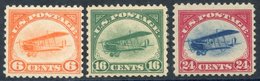 1918 Jenny Air Set, Fresh M (the 16c & 24c Are UM), SG.A546/8. (3) - Other & Unclassified