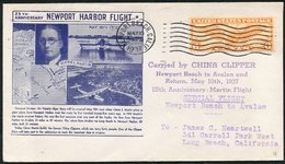 1937-39 Range Of First Flight Covers (22) Incl. 1937 (May 10th) 25th Anniv Flight Newport Beach - Avalon By 'China Clipp - Altri & Non Classificati