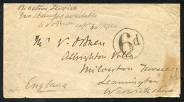 ZULU WAR 1879 Unstamped Cover To Leamington, England, Endorsed 'On Active Service, No Stamps Available, A.V O'Brien, Cap - Other & Unclassified