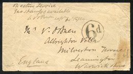 ZULU WAR 1879 Unstamped Cover To Leamington, England, Endorsed 'On Active Service, No Stamps Available, A.V O'Brien, Cap - Altri & Non Classificati