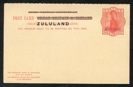 1893 GB Overprinted Zululand 1d Reply Paid Card, Both Portions Hand Stamped 'SPECIMEN.' - Sonstige & Ohne Zuordnung