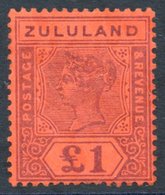 1894 £1 Purple-red, M (perfs A Little Short At Base), SG.28, Cat. £600. - Altri & Non Classificati