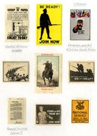 1914-1918 WWI COLLECTION Of Poster Stamps/labels (50) For Recruiting, Saving Scheme For Prisoners Of War, Scarce Royal F - Autres & Non Classés