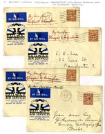 AIR & SEA Album Containing A Small Collection Of Covers Or PPC's (59), Several With Paquebot Marks Incl. 1937 Aden, 1929 - Sonstige & Ohne Zuordnung